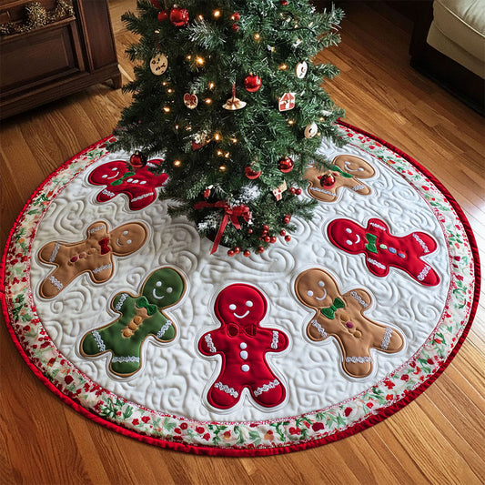 Personalized Christmas Gingerbread Tree Skirt QFTO5281003