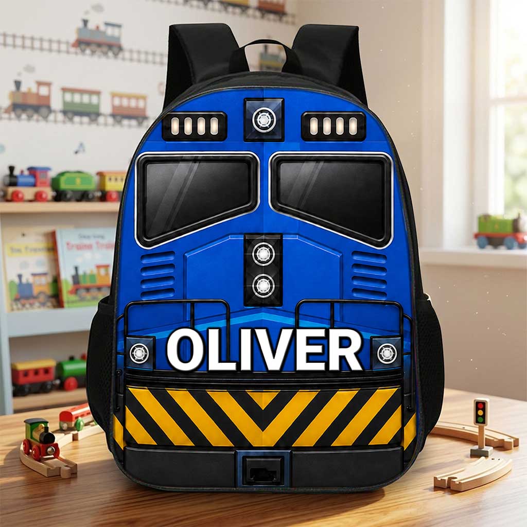 Personalized Train Kids Backpack NPND6300601