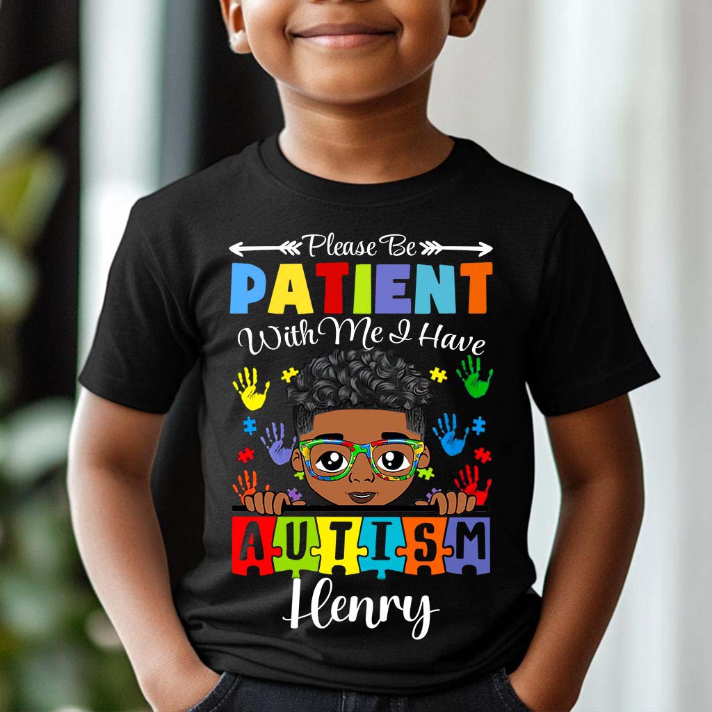 Personalized Please Be Patient I Have Autism Kid Shirt, Autistic Boys Shirt, Autism Children's, Autistic Daughter Son QFHM4310702