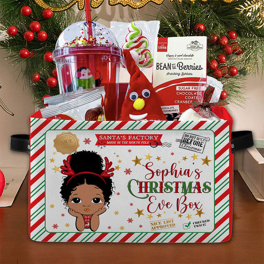 Personalised Christmas Eve Basket For Children, Christmas Basket Gift For Boys Girls QFTO4091001