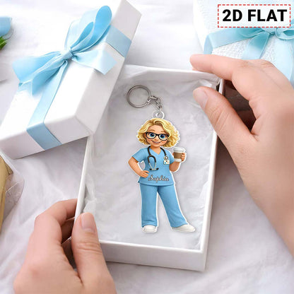 Custom Nurse  Keychain UKUU6280202