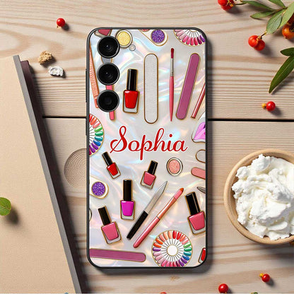Custom Nail Artist Faux Stained Glass Phone Case THUU6210105