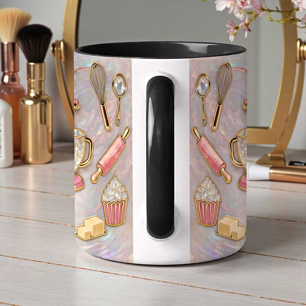 Custom Baker Faux Stained Glass Ceramic Cup THUU6220104