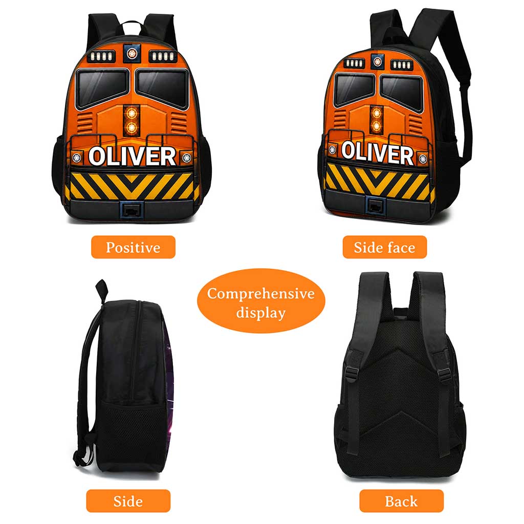 Personalized Train Kids Backpack NPND6300601