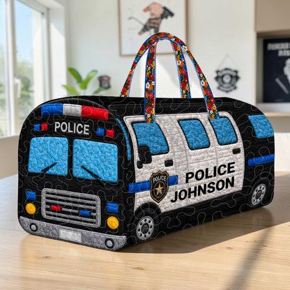 Custom Police Quilt Duffle Bag THUU6050602