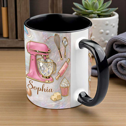 Custom Baker Faux Stained Glass Ceramic Cup THUU6220104