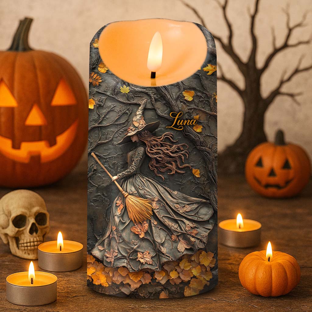 Custom Witch Halloween Led Candle UKTD5220801