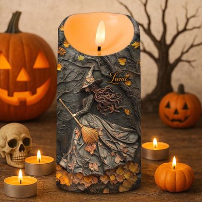 Custom Witch Halloween Led Candle UKTD5220801