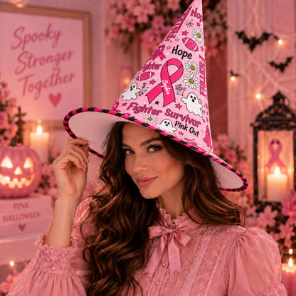 Personalized Breast Cancer Witch Hat UKND6040912