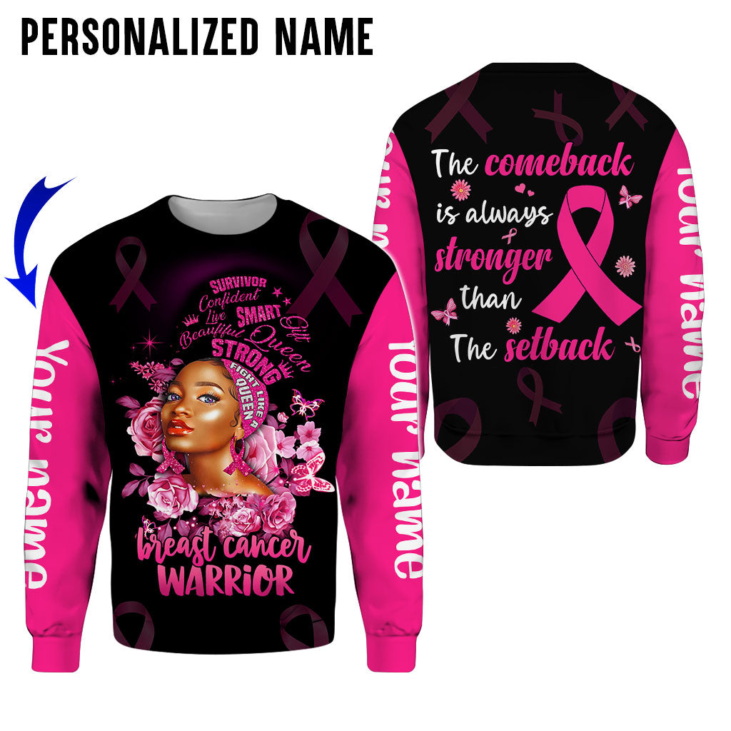 Custom Name Breast Cancer 3D All Over Printed Clothes UKAA3080801