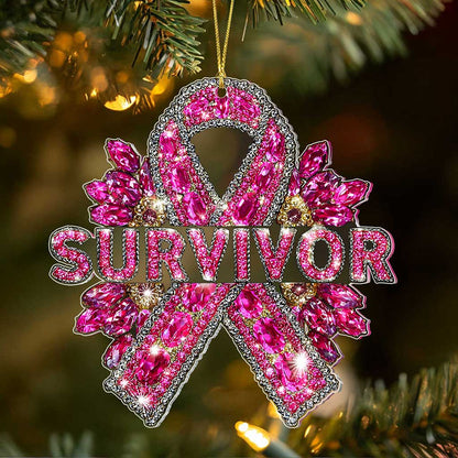 Breast Cancer Awareness Acrylic Ornament QFTZ5260801
