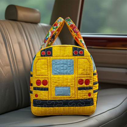 School Bus Quilted Duffle Bag QFTD6230104