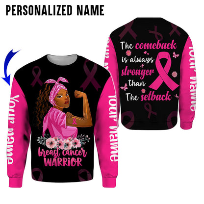 Custom Name Breast Cancer 3D All Over Printed Clothes UKAA3080801