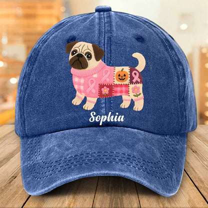 Personalized Dog Breast Cancer Dnim Hat UKTZ5280801