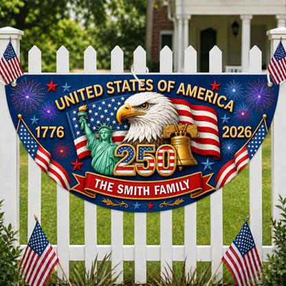Personalized 250th Semi Circle Banner NPNT6180601