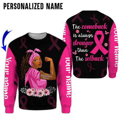 Personalized Name Breast Cancer 3D All Over Printed Clothes UKAA100801