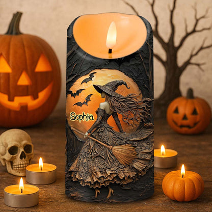 Custom Witch Halloween Led Candle UKTD5220802
