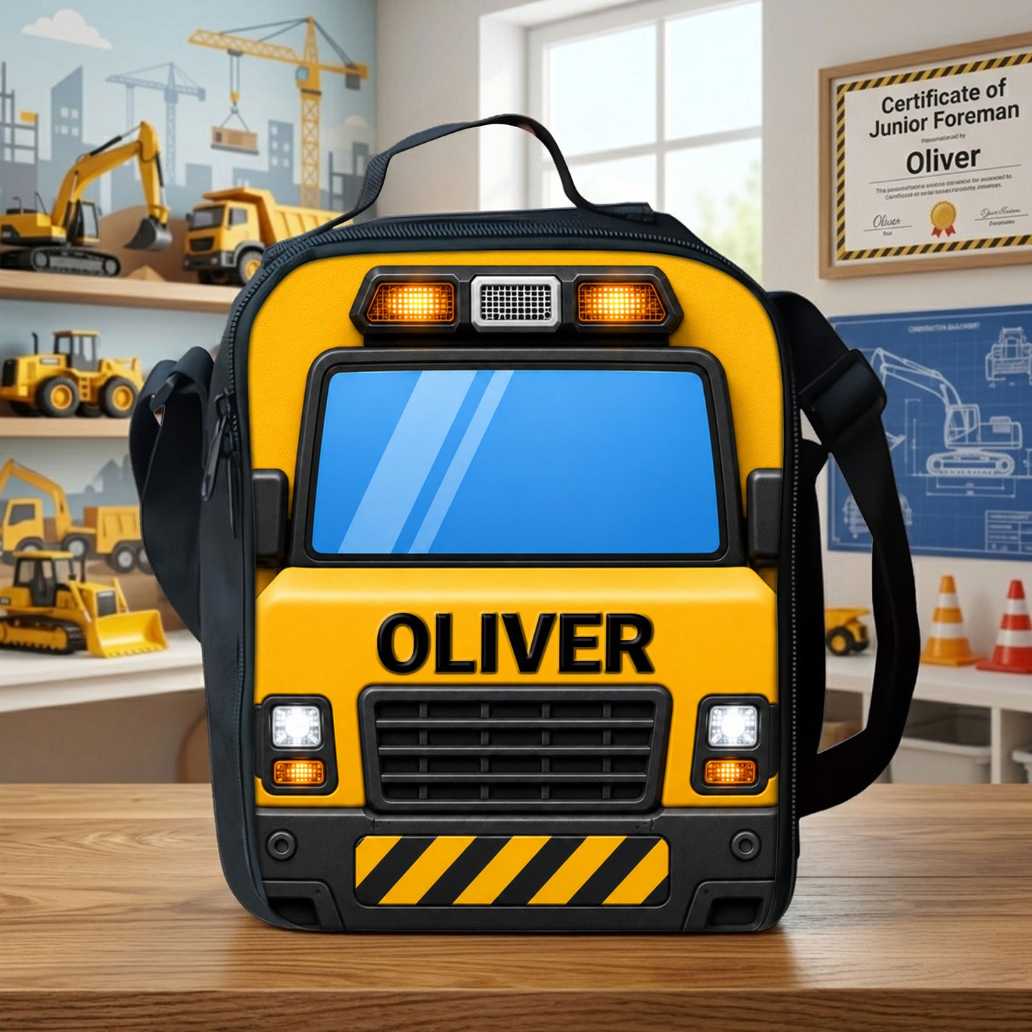 Personalized Construction Truck Backpack NPND6290601