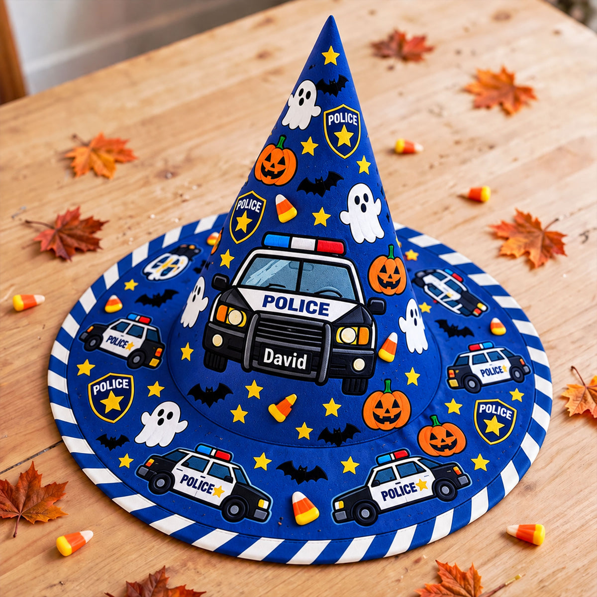 Personalized Police Witch Hat UKND6040910