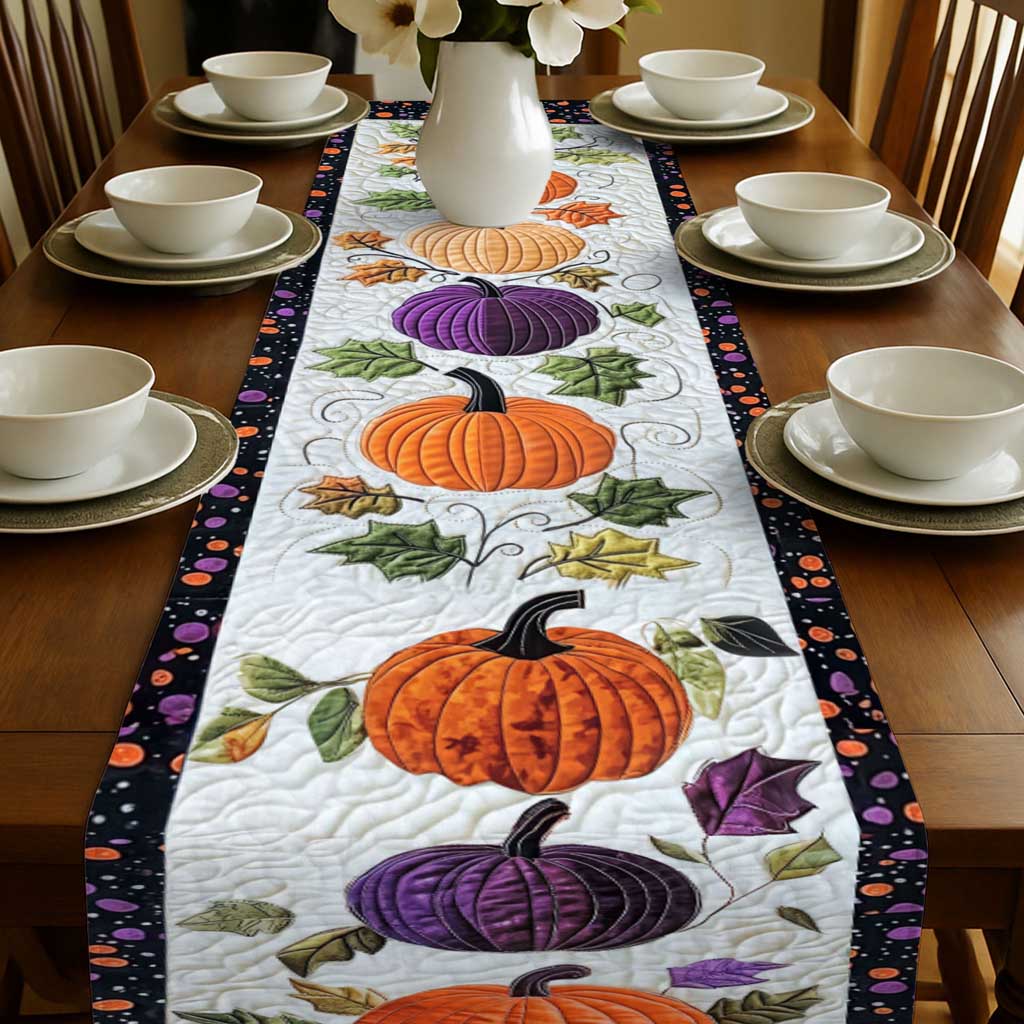 Pumpkin Halloween Quilted Table Runner UKTD5270901