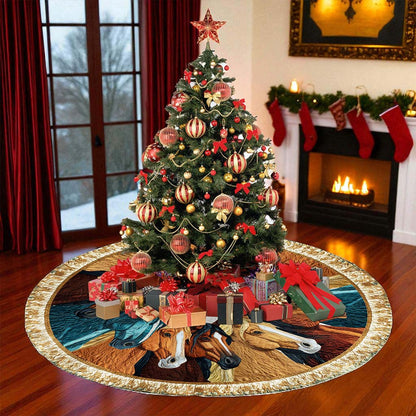 Horse Christmas Tree Skirt QFND5251002