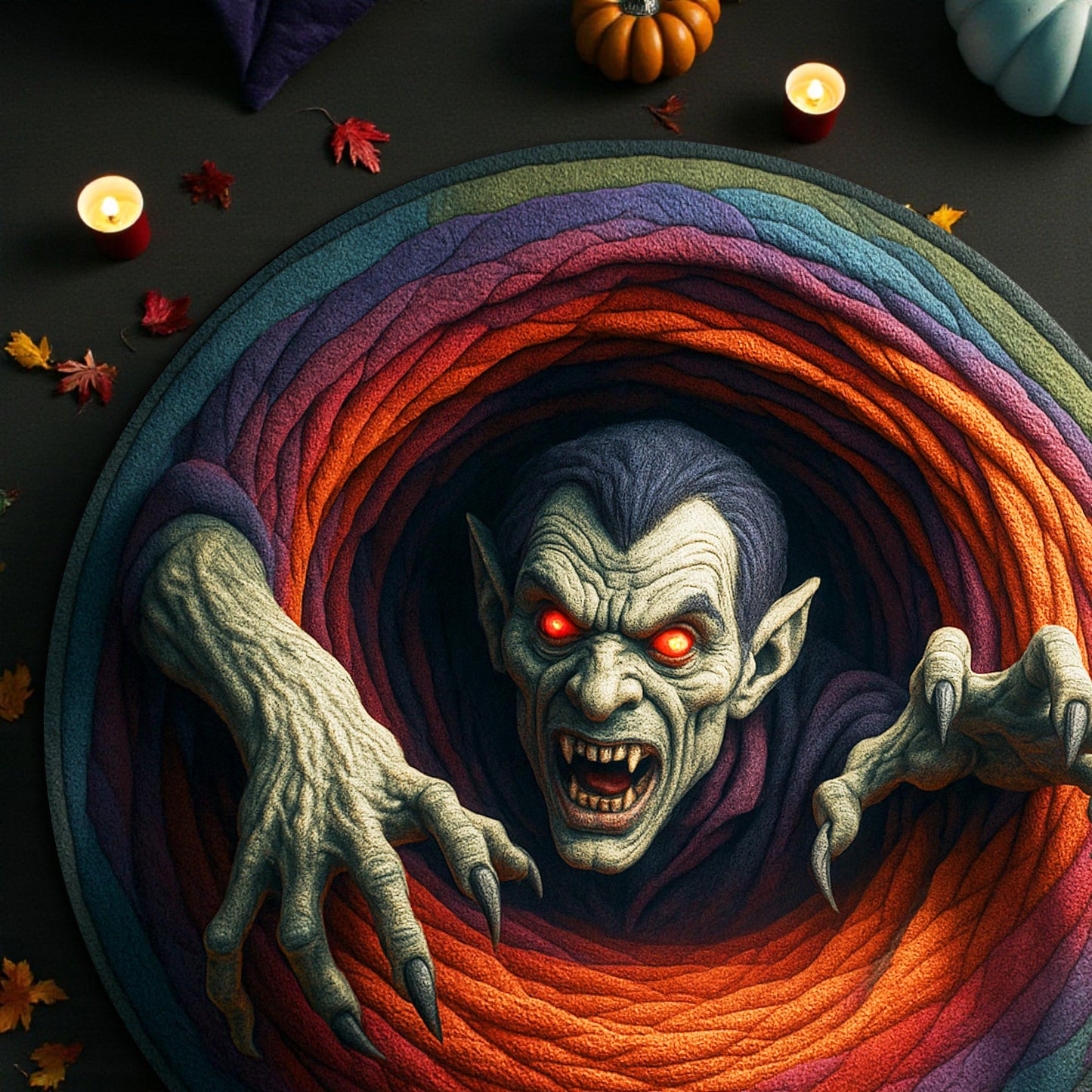 Vampire Halloween 3D Printed Rug UKHH5230903