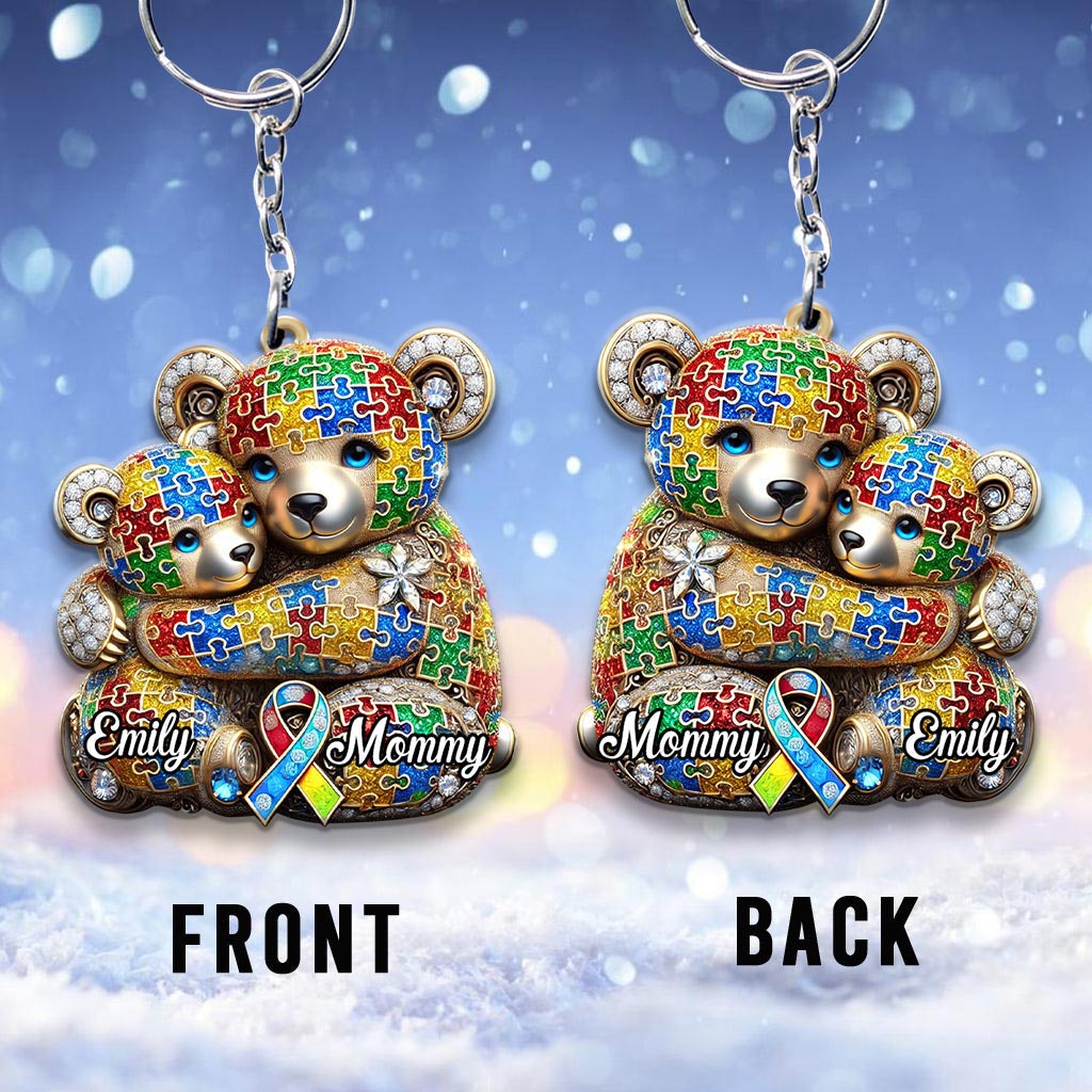 Personalized Autism Awareness Acrylic Car Ornament, Keychain QFTD5250302