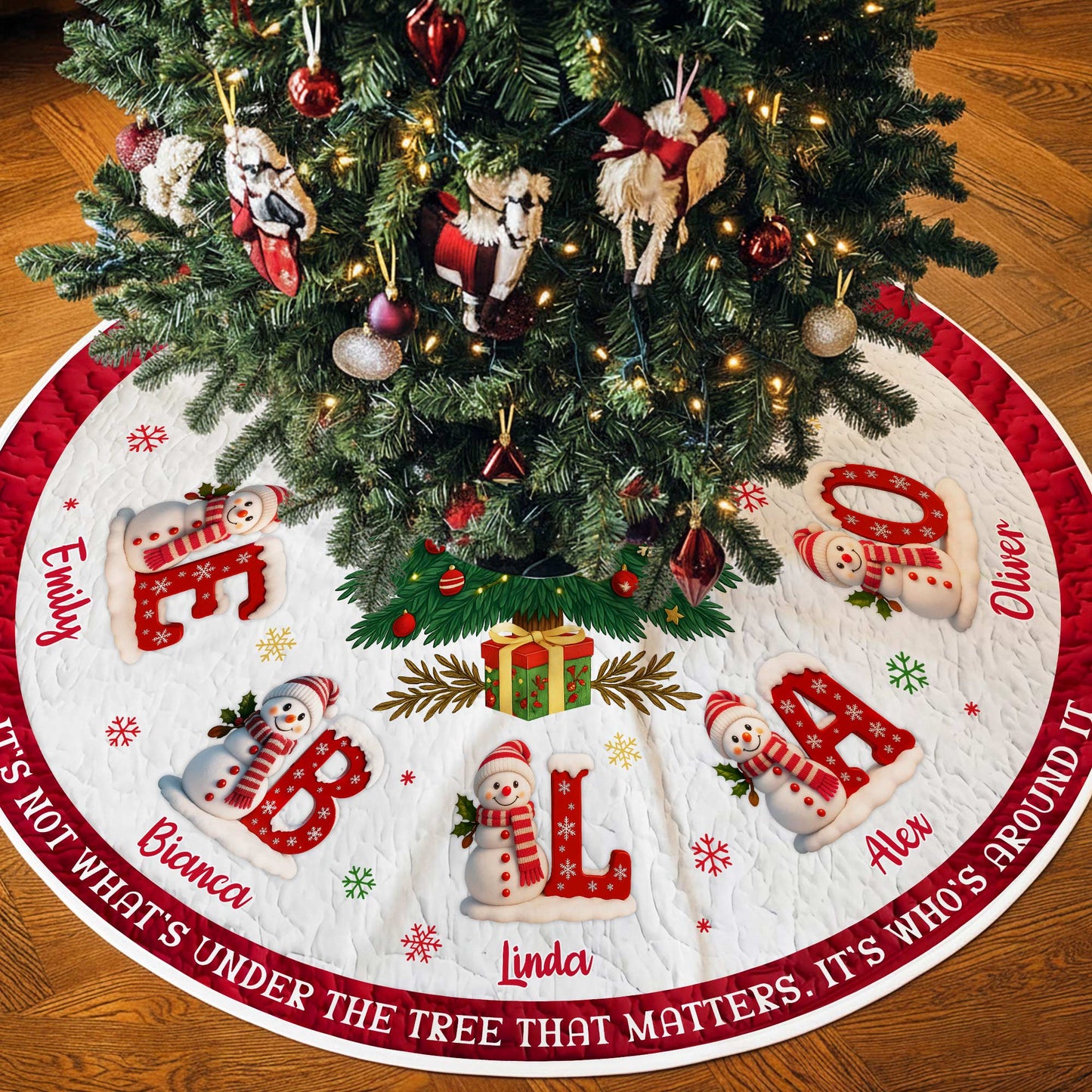 Personalized Family Tree Skirt UKPY5071006