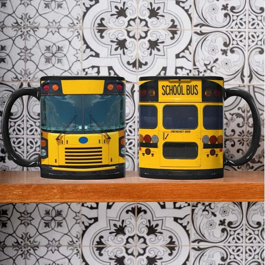 Bus Driver Mugs, School Bus Mugs, 100 Days of School, Yellow Bus Gift, Back to school Gift, Teacher Gift, School Bus Head QFND4040705
