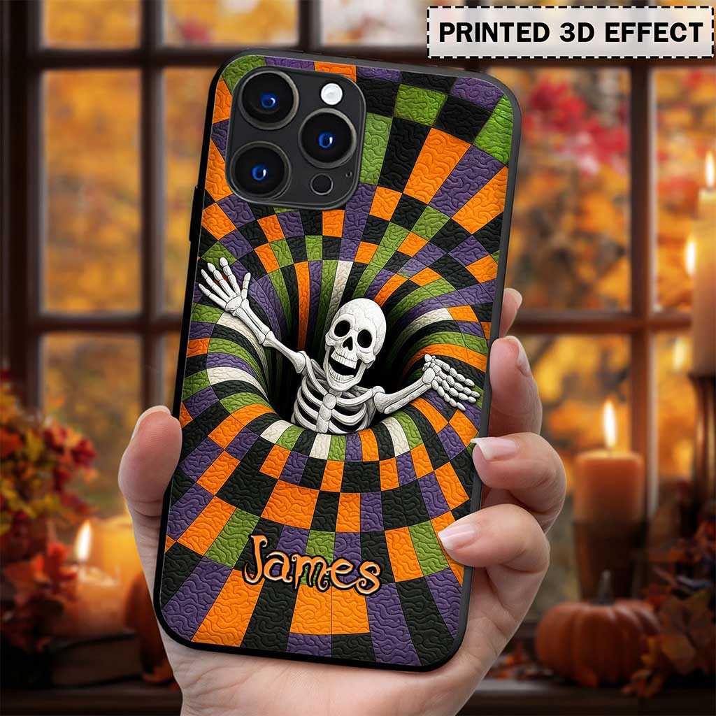 Custom Skeleton Halloween Phone Case UKND5011004