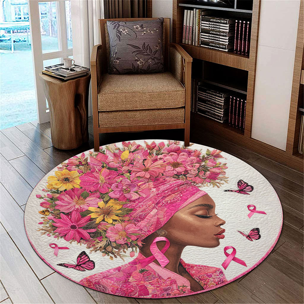 Black Girl Breast Cancer Rug THTO5151004