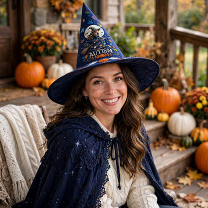 Autism Mom Quilted Witch Hat NPHA6080901