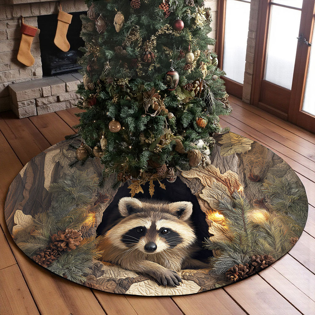 Raccoon Christmas Tree Skirt QFNT5241001