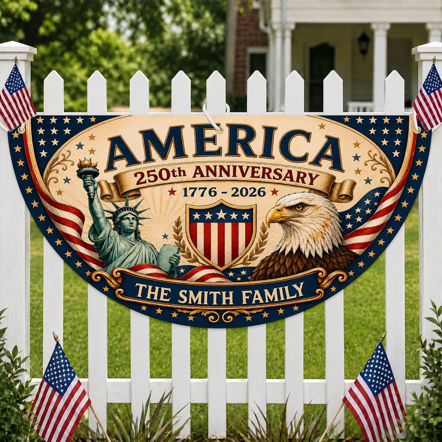 Personalized 250th Semi Circle Banner NPNT6180602