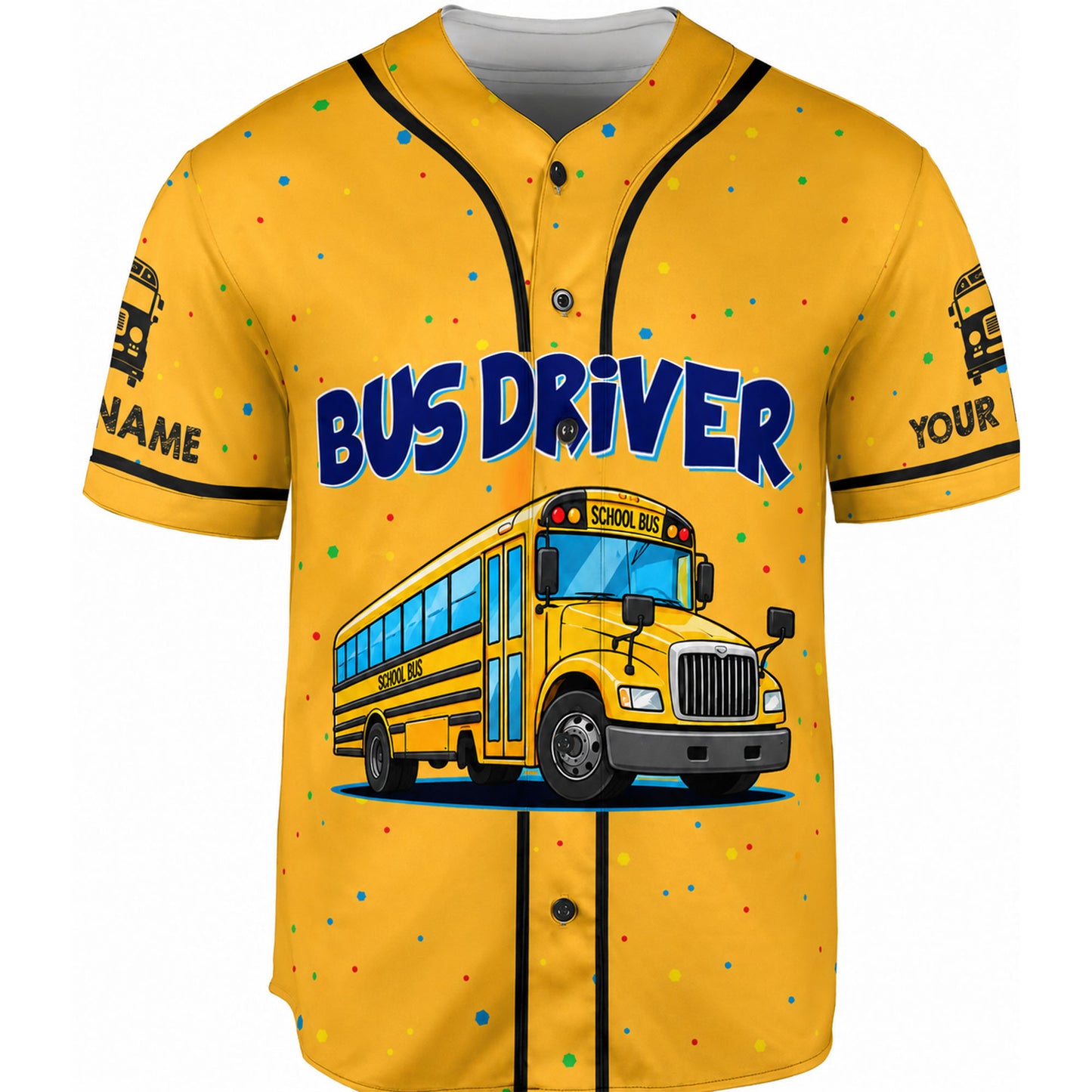 Personalized School Bus Driver Baseball Jersey UKND6300605