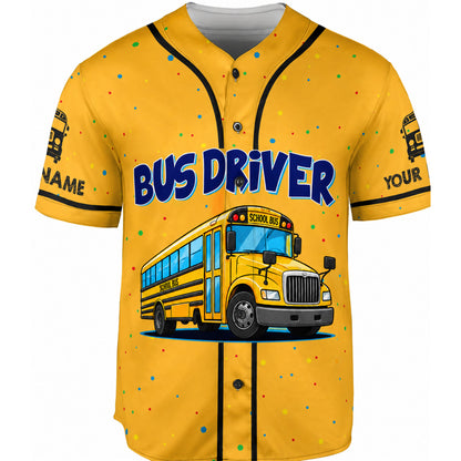 Personalized School Bus Driver Baseball Jersey UKND6300605