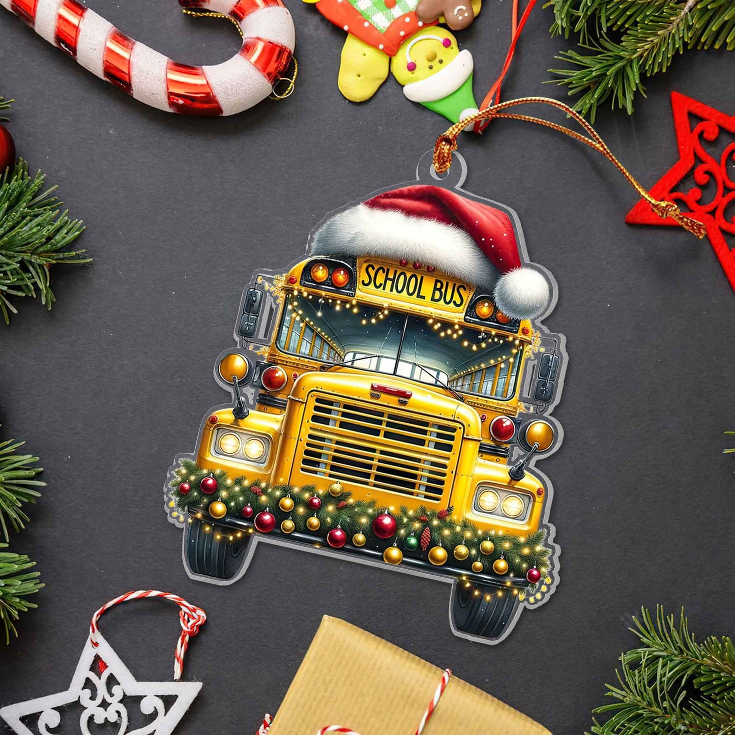School Bus Driver Acrylic Ornament UKPY4291003