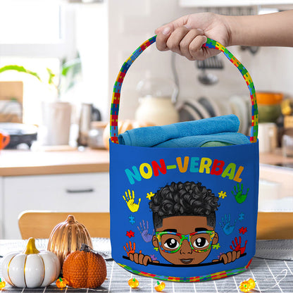 Personalized Autism Halloween Trick Or Treat Bag, Autism Awareness Halloween Gift NPNT4290803