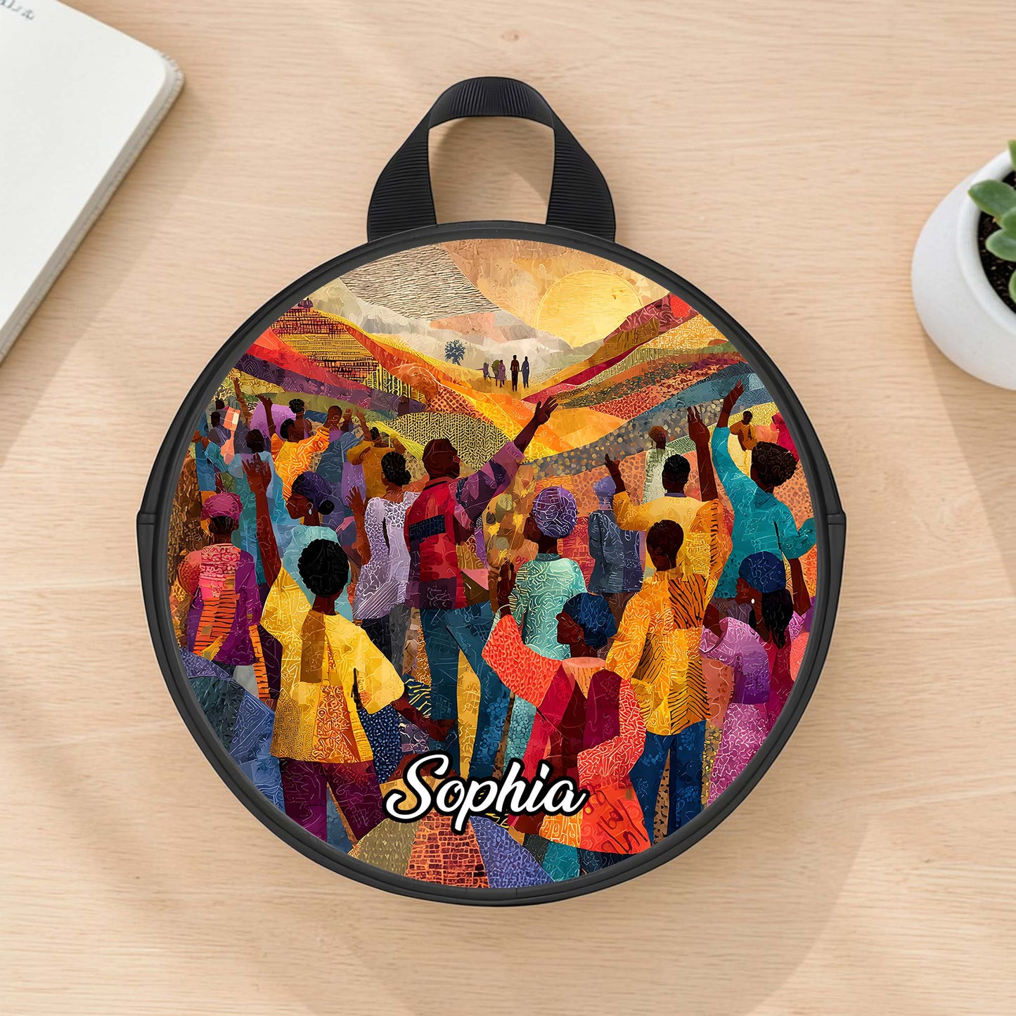 Custom Black Women History Round Crossbaby Bag THUU6060603