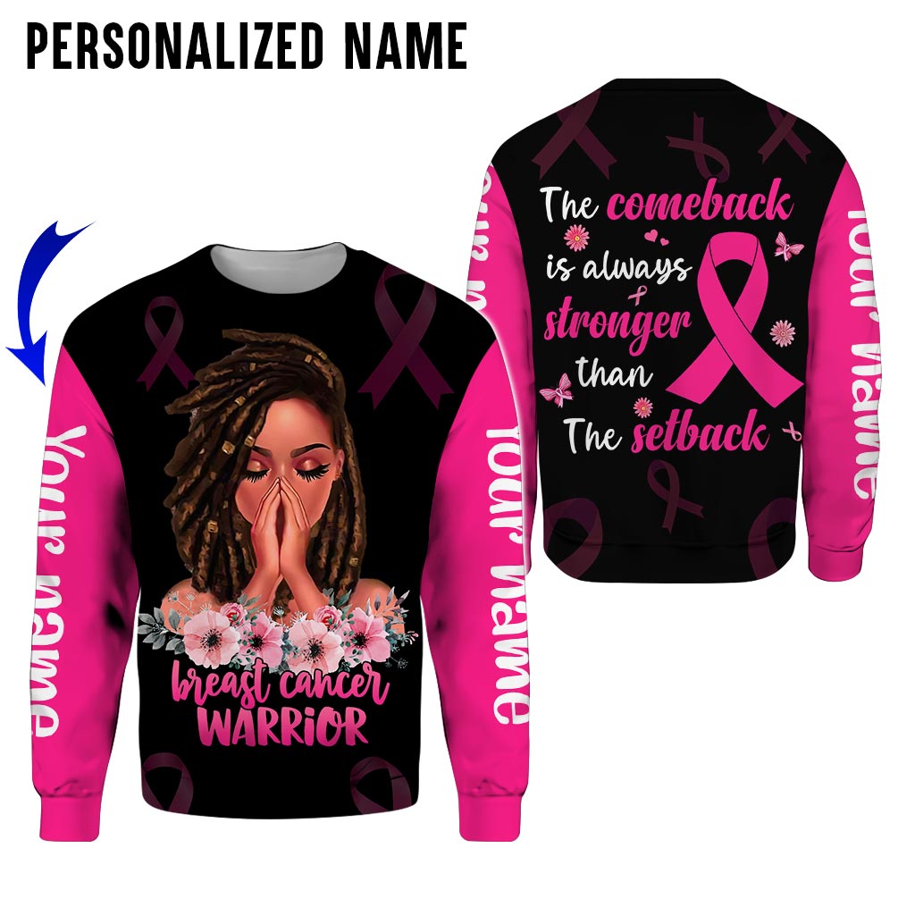 Custom Name Breast Cancer 3D All Over Printed Clothes UKAA3080801