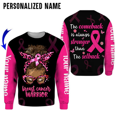 Custom Name Breast Cancer 3D All Over Printed Clothes UKAA3080801