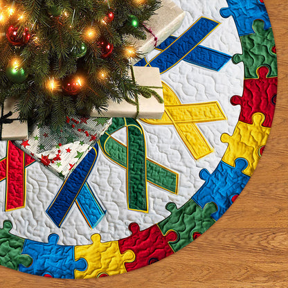 Autism Awareness Christmas Tree Skirt QFNT5251002