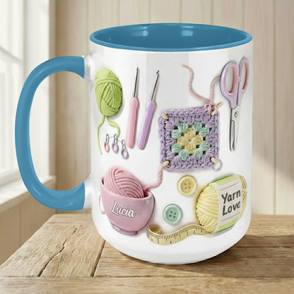 Custom Crochet Printed Faux 3D Ceramic Mug THHM6100106
