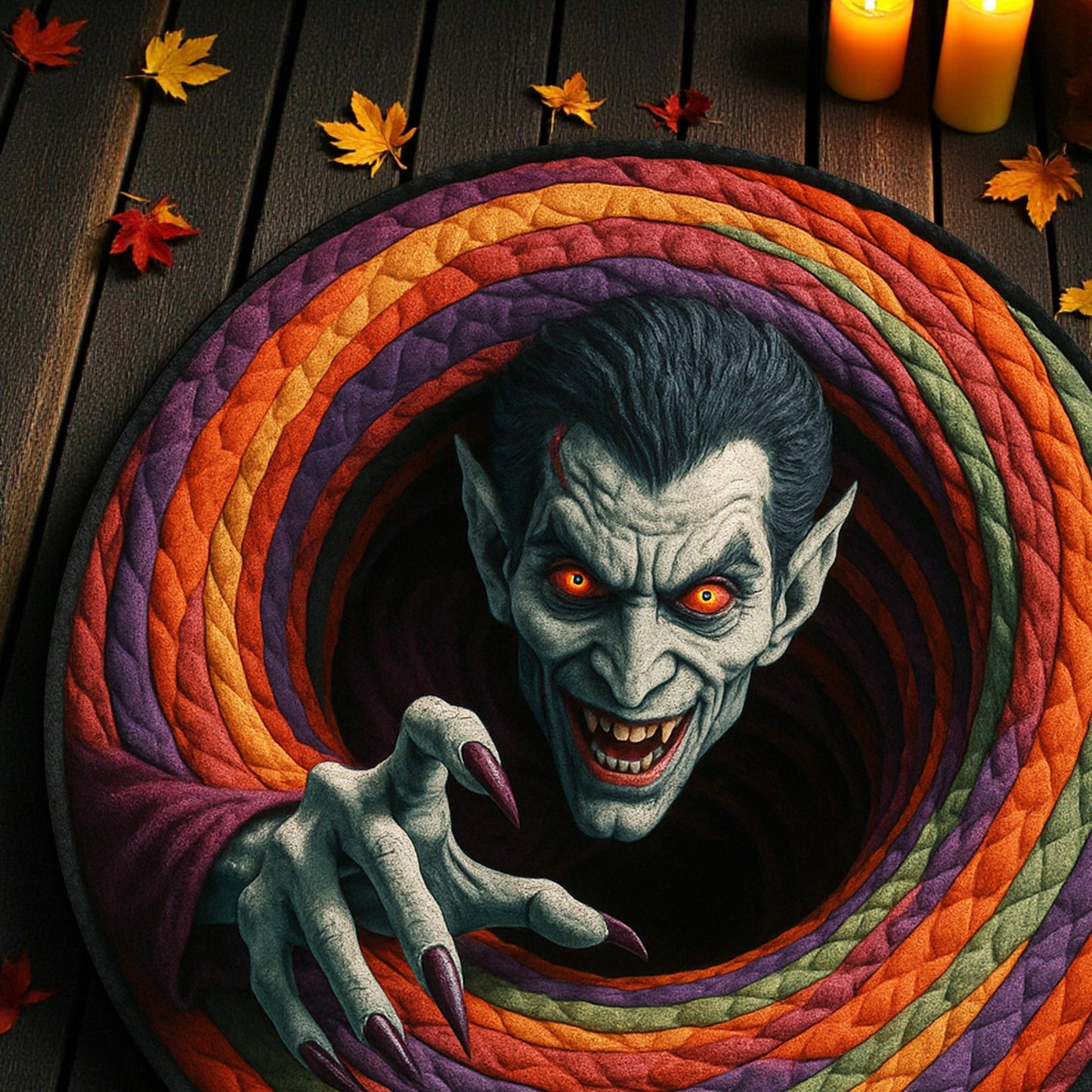 Vampire Halloween 3D Printed Rug UKHH5230902