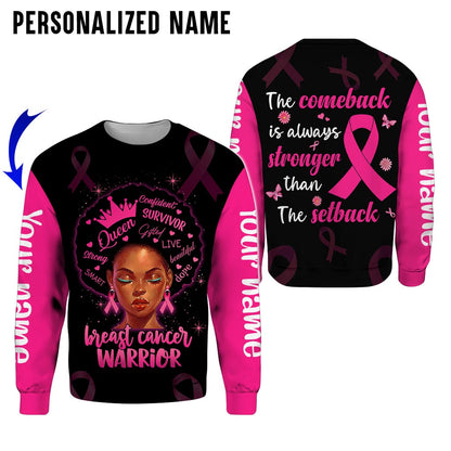 Custom Name Breast Cancer 3D All Over Printed Clothes UKAA3080801