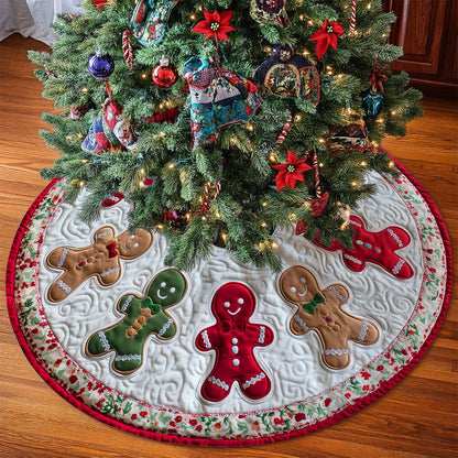 Personalized Christmas Gingerbread Tree Skirt QFTO5281003