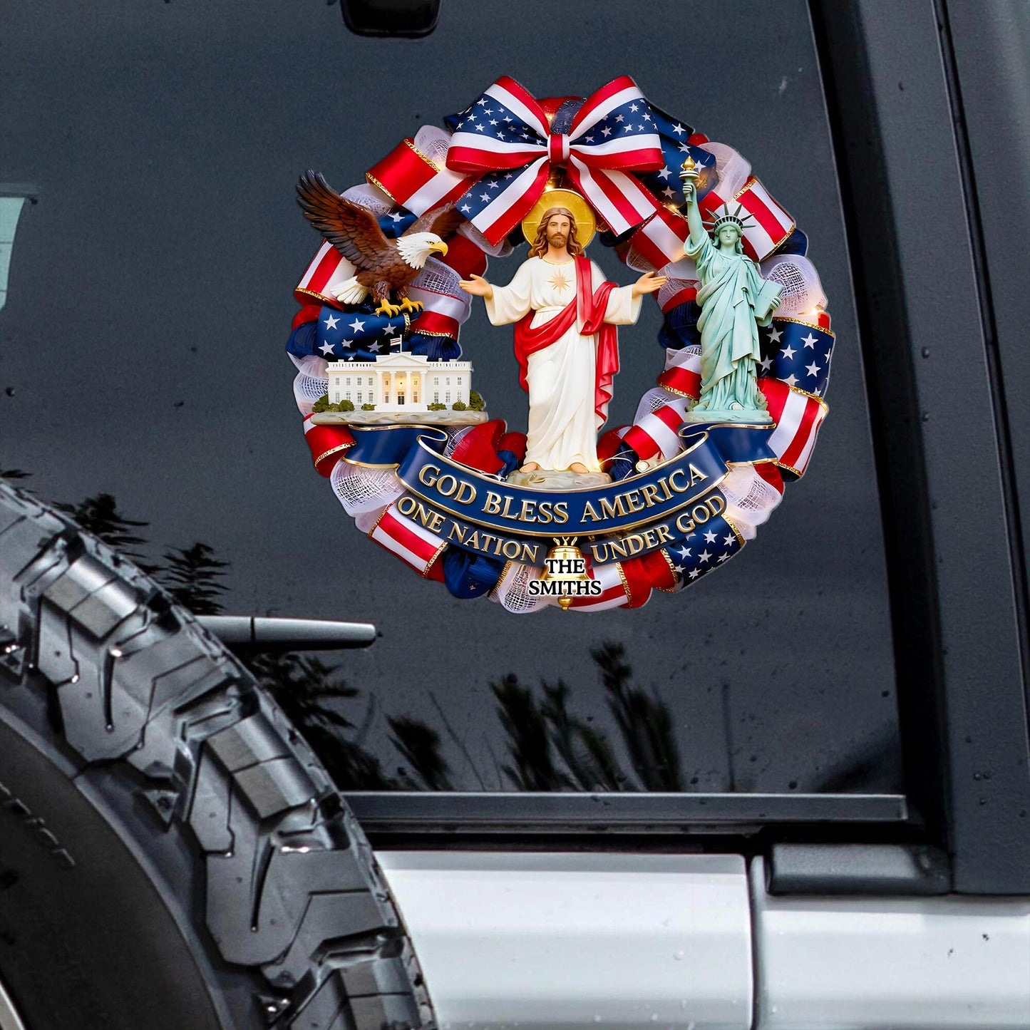 America 250th Anniversary Bald Eagle Patriotic - Personalized Sticker THHA6150402