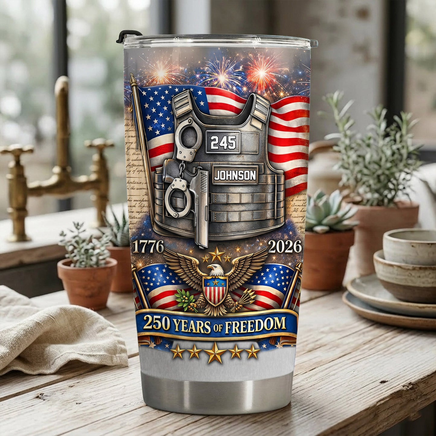 Custom 250th Police 20 OZ Tumbler THND6160401