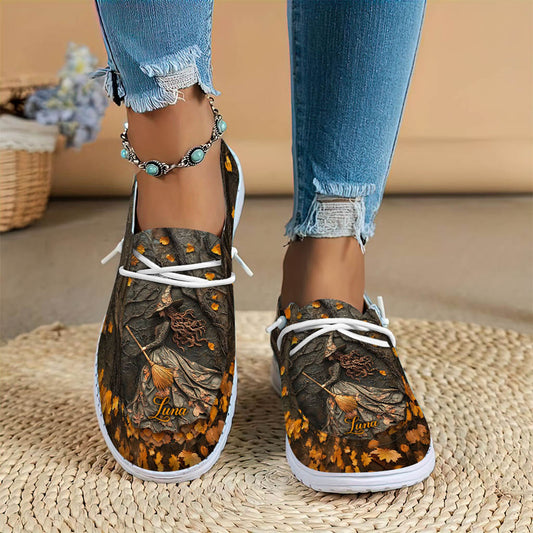 Personalized Witchy Halloween Dude Shoes QFTD5190902