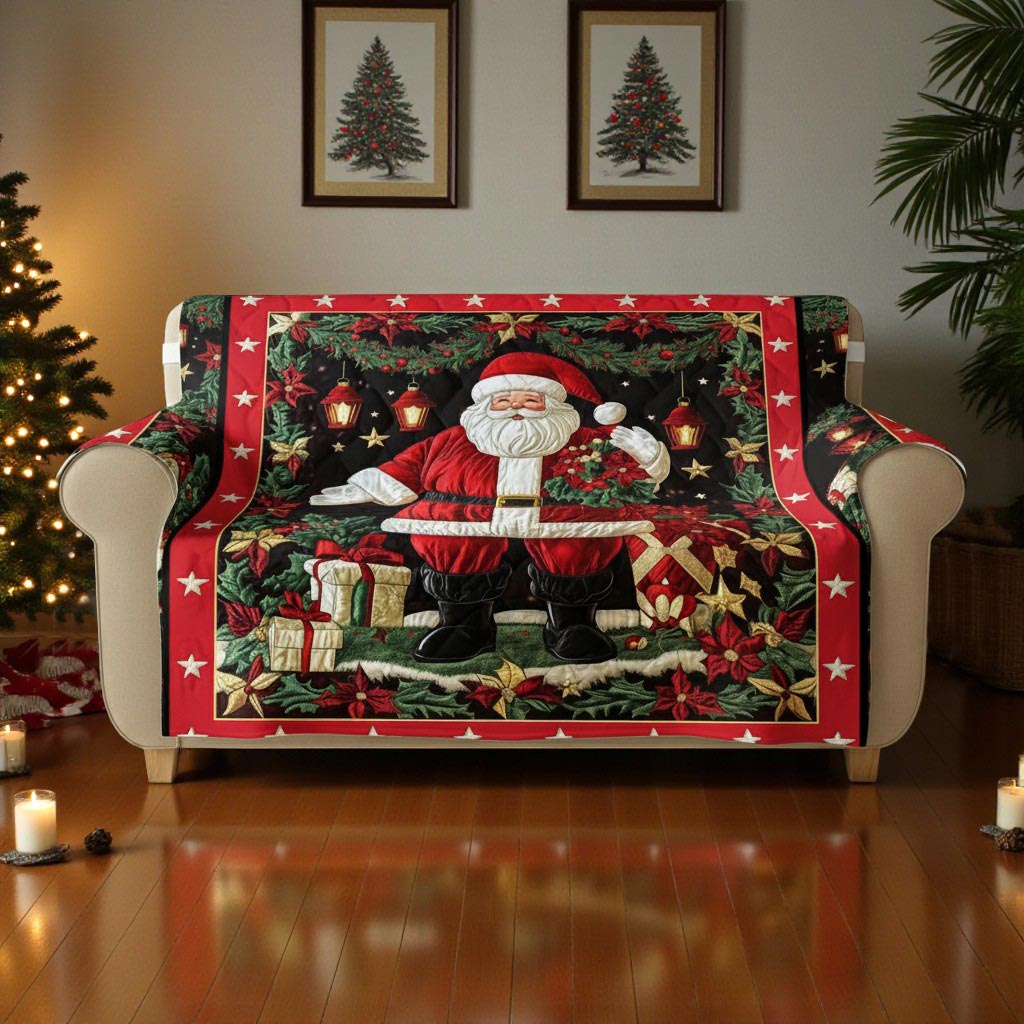 Santa Claus Quilted Sofa Cover QFHA5291001